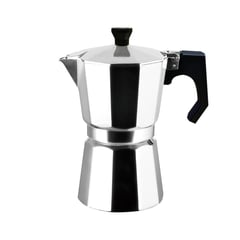 PRIMULA - Cafetera Moka Express Plateada (6 Tazas de espresso - 270 ml)