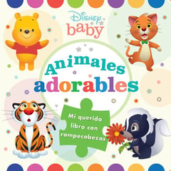 SIN FRONTERAS - LIBRO ANIMALES ADORABLES DISNEY BABY LIBRO CON ROMPECABEZAS