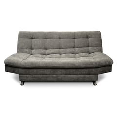 MUEBLES ONLINE - Sofa cama 3 posiciones Carvallo Plain tela gris