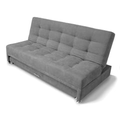 MUEBLES ONLINE - Sofa cama Nido Tarima Brooke tela gris