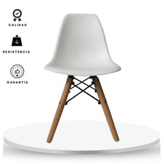 EKONOMODO COLOMBIA - Silla Eames para Niños blanca