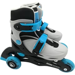 ZOOM SPORT - Patines Principoantes 3 Ruedas 2en1 Azul Zoom Sports T_27-30