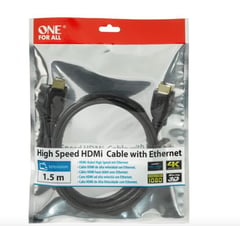 ONE FOR ALL - Ofa Cable Hdmi Full Hd 4k De 1.5 Metros Negro