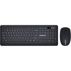 MONSTER - Combo Teclado Mouse Inalambricos KM3-CBK