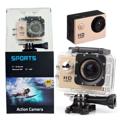 ACTION CAMCORDER - Cámara Deportiva Sumergible 30metros Sport Cam HD 1080p 12MP