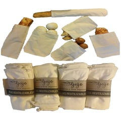 YEIJO - Bolsas reutilizables para pan algodón