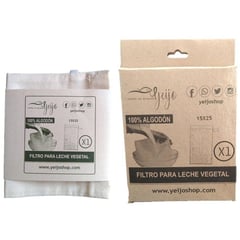 YEIJO - Bolsa o filtro reutilizable para leche vegetal rectangular x2