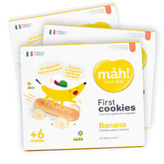 MAH - Galletas Infantiles Banana +6 meses - 3 unidades