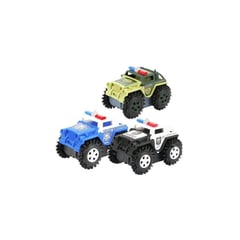 GENERICO - Carro buggi police loco jeep camioneta 4x4 regalo juguete