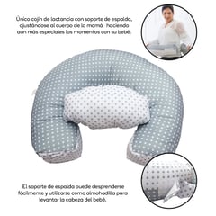 TORAL - Almohadón de lactancia materno con soporte espalda para mama