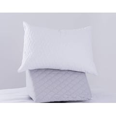 JUBILO COLCHONES - ALMOHADA CON FUNDA LAVABLE BLANCO X 2