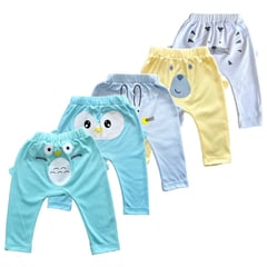 MUNDO BEBE - Pantalones bebé set x 5 jogger colores estampados.