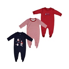 MUNDO BEBE - Pijama enteriza para bebé x 3 unidades