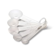 PRESS - Cucharas Plásticas Medidoras Set 5 Und. Cocina 76821 Traslucido