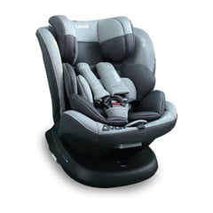 BEBESIT - Silla para carro Bebe Supra 360 Isofix Gris Grupo 0-1-2-3