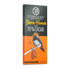 DORIGENN - Barra de chocolate origen sierra nevada 70 cacao