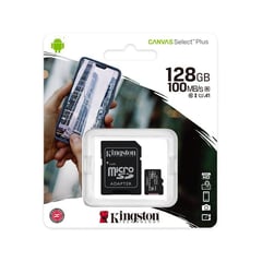 KINGSTON - Memoria micro sd 128 gb clase 10 + adaptador sd