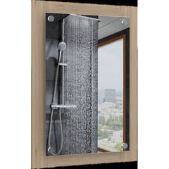 RTA DESIGN - Espejo de baño juvel beige ideal para espacios reducidos -vm hogar