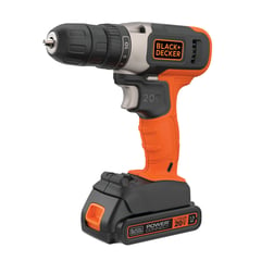 BLACK+DECKER - Taladro Atornillador 38 Inalámbrico 20V 15Amp Bcd702c1