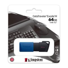 KINGSTON - Memoria USB DataTraveler Exodia M Retractil 64GB