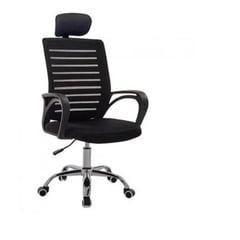 JYM - Silla de oficina escritorio giratoria ergonómica collins - negra