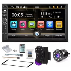 MAGNUX COMPANY - Radio carro bluetooth + camara usb sd pantalla 7 hd mod 2022