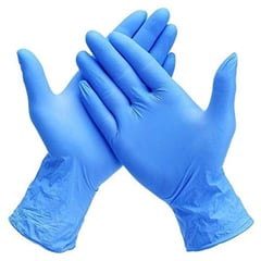 TRIPLE CLEAN - Guantes de nitrilo azules caja 100 unidades talla S