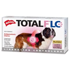 HOLLIDAY - Total f lc perros grandes antiparasitario interno 3 tabletas