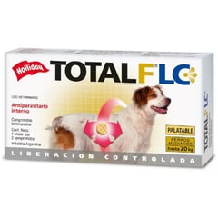 HOLLIDAY - Total f perros medianos antiparasitario interno 2 tabletas