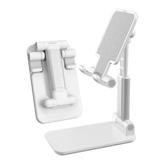 SISDATA - Soporte base celular tablet escritorio altura ajustable v3 blanco