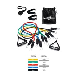 SPORTFITNESS - SET KIT BANDAS TUBULARES JGO X 10PCS SPORT FITNESS