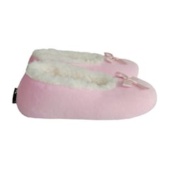 GENERICO - Pantuflas babuchas dama tipo baleta rosa