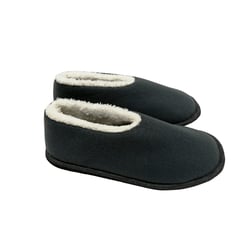 GENERICO - Pantuflas babuchas tipo zapato caballero gris oscuro