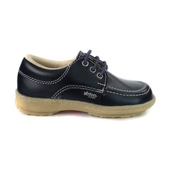 VERLON - Zapato Colegial Diana Gold Azul 2456-3.