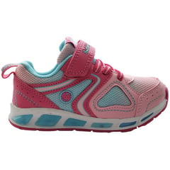 BUBBLE - Tenis velcro luces irma gummers 4399-127- fucsia