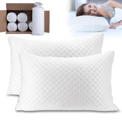 GENERICO - Set 4 Almohadas Premium Alta Gama Acolchadas 70x50 Tuacol