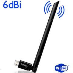 ECLECTIC - Adaptador antena wifi usb 6dbi rompemuros autoinsta