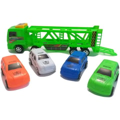 GENERICO - Carro fricción tipo niñera, set de 4 carros de juguetes,.