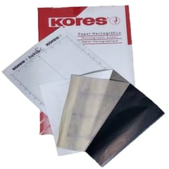 KORES - Papel Hectografico Oficio Para Tatuaje X 10