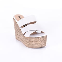 PRICE SHOES - Sandalias Plataformas Mujer 962Cr63Blanco