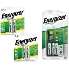 ENERGIZER - Cargador de Pilas MAXI + 4 Pilas AA