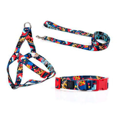 OBI PET SUPPLIES - Tricombo para perro - Collar Correa y Arnés - Caribe - XL