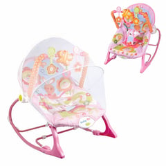 BABY ON - Silla mecedora vibradora y musical para bebe 3 en 1 conejo