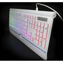 JYR TECHNOLOGY - TECLADO MULTIMEDIA GAMER USB RGB BLANCO SPACE JYR TMJR-025