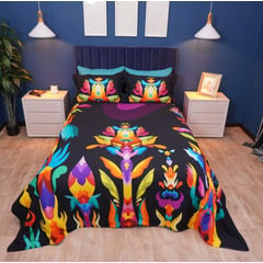 AMARE HOME - Duvet Cover Aura de Páramo - Colección Ledania 3 Piezas Doble