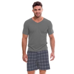 ROMANELLA - Pijama de short Camilo CC para hombre