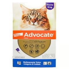 BAYER - Advocate pipeta antiparasitario gatos hasta 8kg