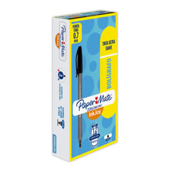 PAPER MATE - Caja Boligrafo Kilometrico 100 Fine 0.7 Negro X 12 Unidades