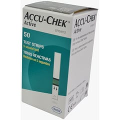 ACCU CHEK - Tirillas active x 50 para la determinación de glucemia