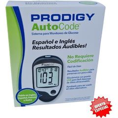 PRODIGY - Kit glucometro con 10 tiras 10 lancetas